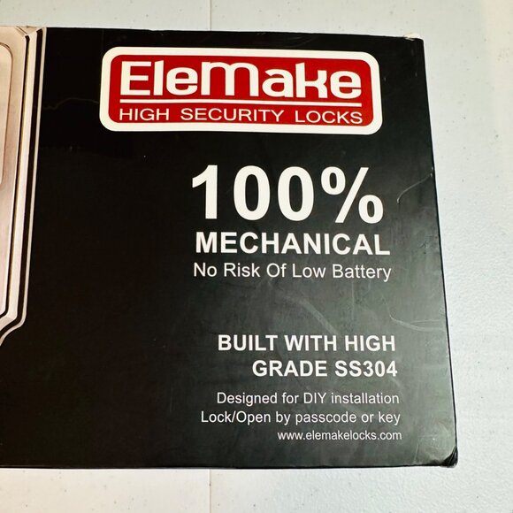 Mechanical Keyless Deadbolt Door Lock Open with Passcode or Key High Security - Picture 2 of 9